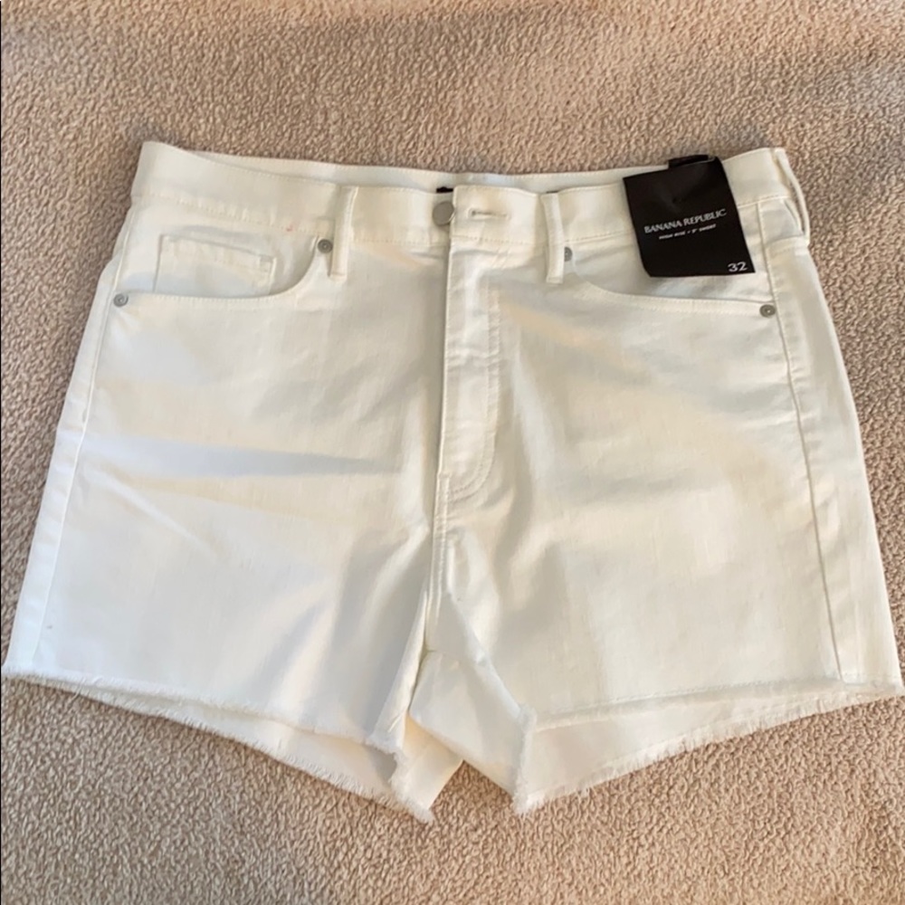 Banana Republic NEW w/ tags white jean shorts